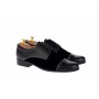 Pantofi barbati eleganti din piele naturala combinata, culoare neagra, P34N2N